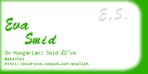 eva smid business card